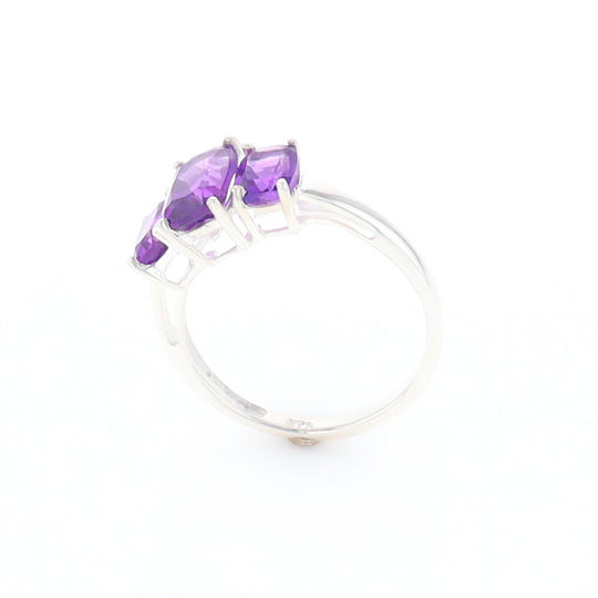 3-Stone Amethyst Ring