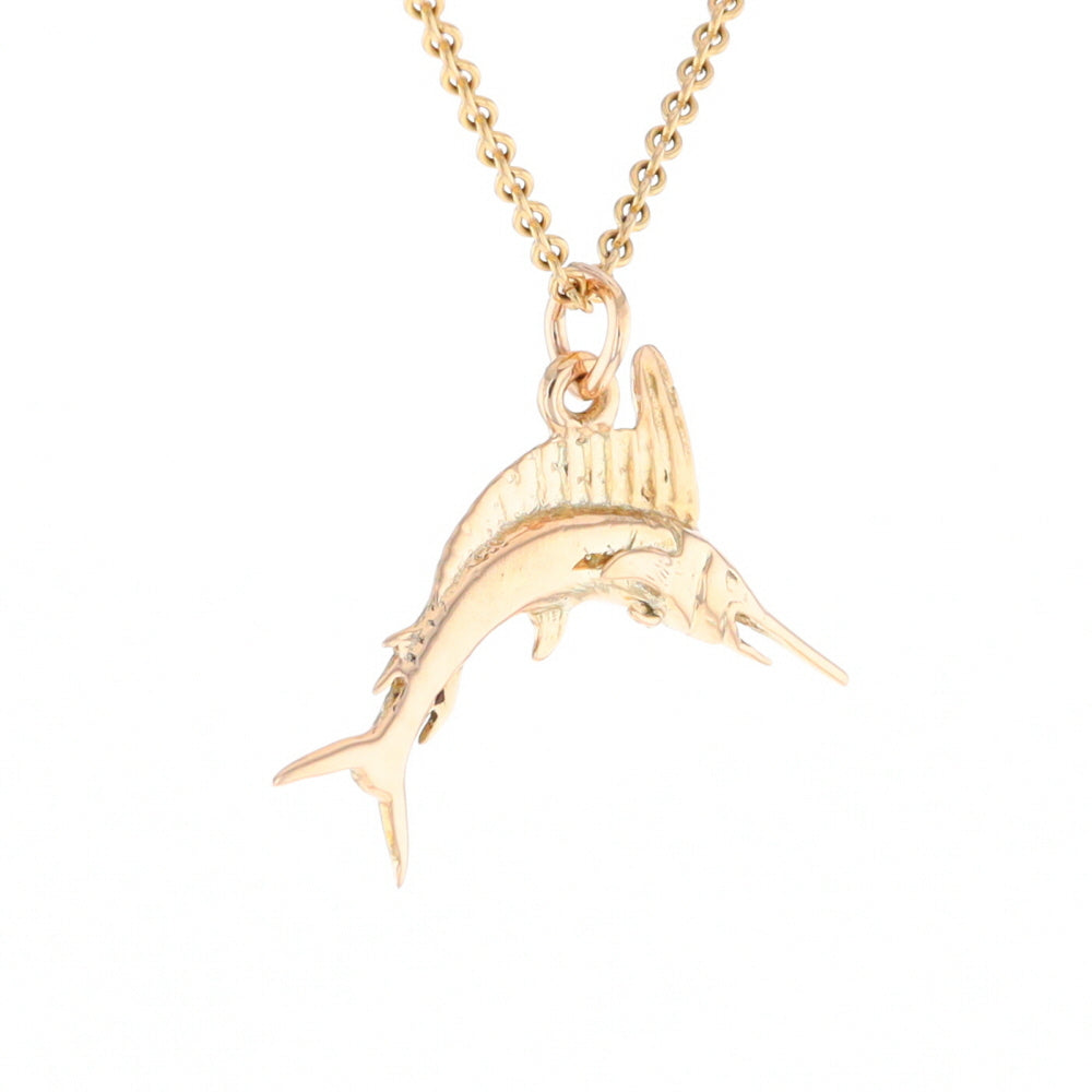 Gold Sailfish Pendant