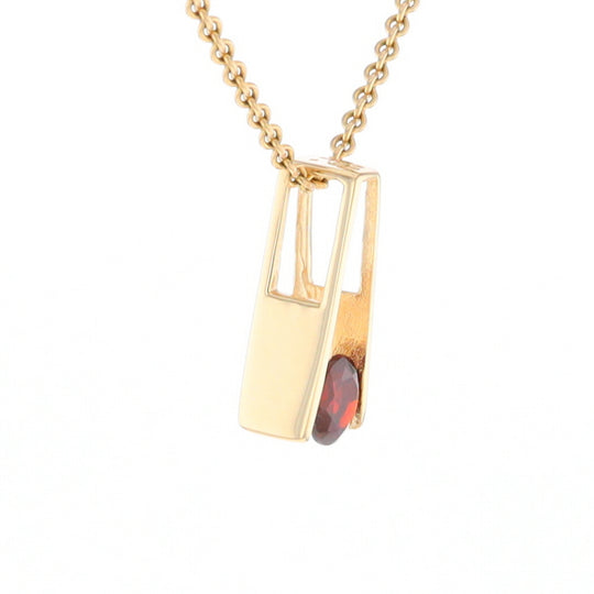 Garnet Slide Pendant