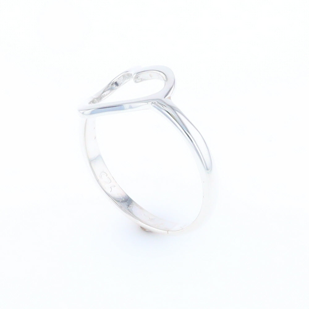 Sterling Silver Open Heart Ring