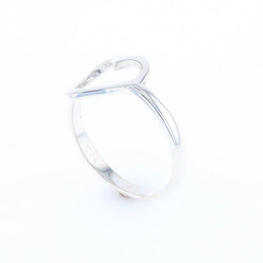 Sterling Silver Open Heart Ring