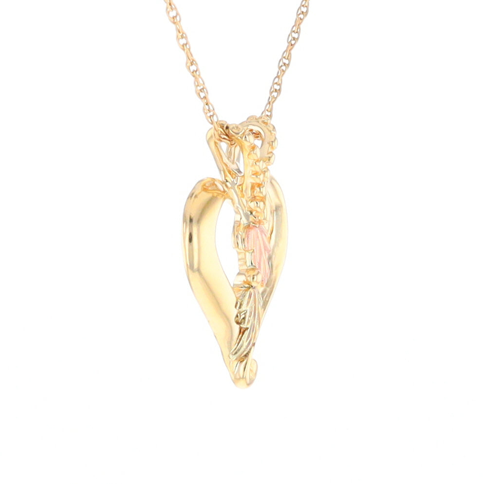 Black Hills Gold Open Heart Necklace