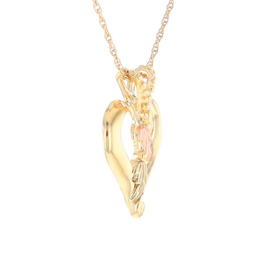 Black Hills Gold Open Heart Necklace