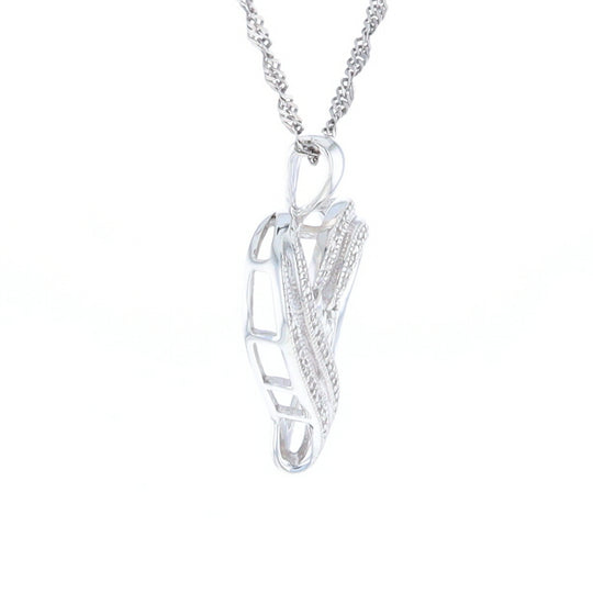 "MOM" Diamond Heart Pendant