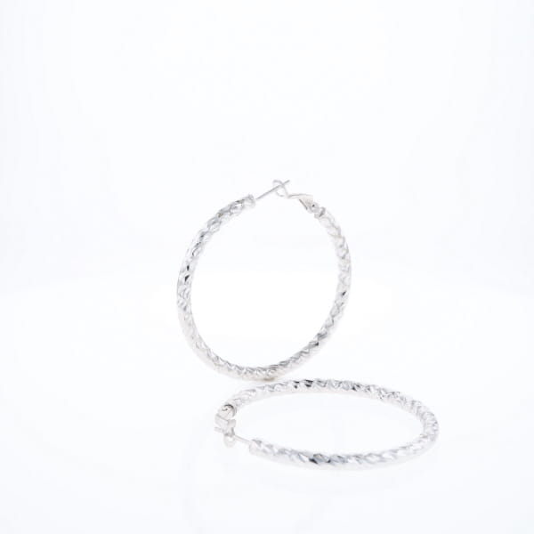 Diamond Cut Hoops