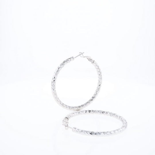 Diamond Cut Hoops