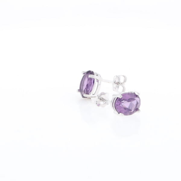 Amethyst Stud Earrings