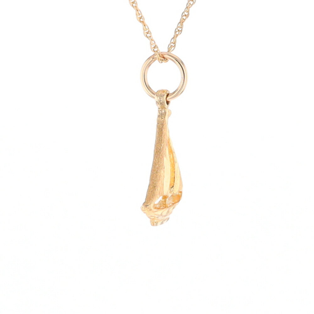 Yellow Gold Sailboat Pendant