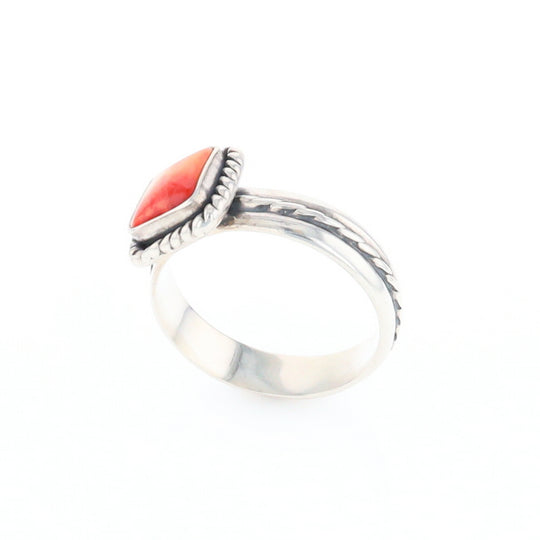 Braided Square Spiny Oyster Ring