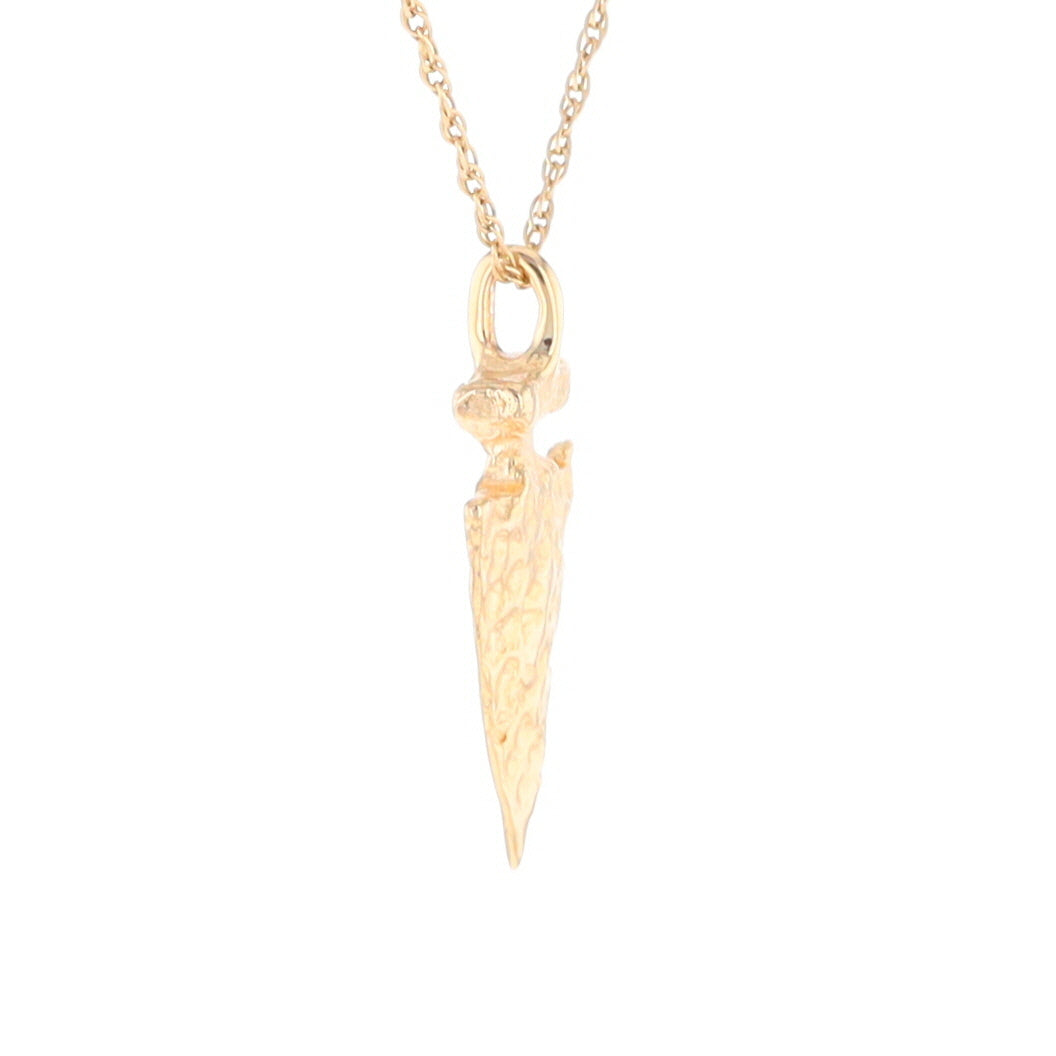 Gold Arrowhead Pendant