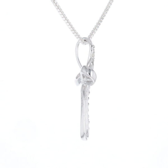 Open Loop Cross Necklace
