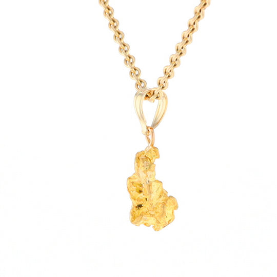 Natural Gold Nugget Pendant