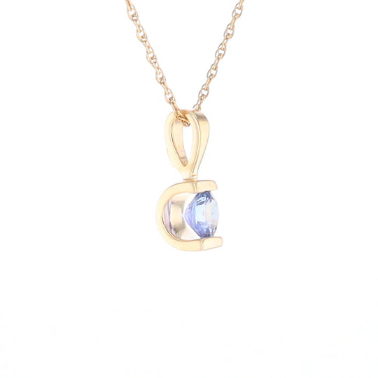 Solitaire Tanzanite Pendant