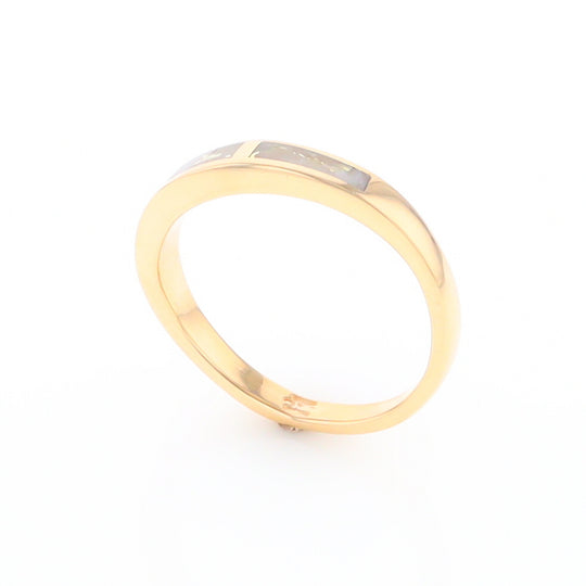 3 Section Gold Quartz Ring Lady’s Anniversary Band G2