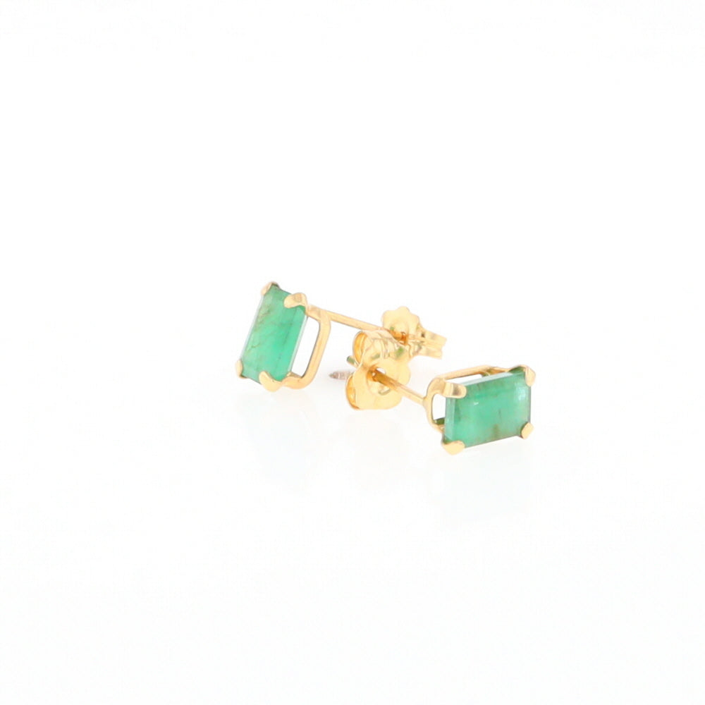 Emerald Stud Earrings