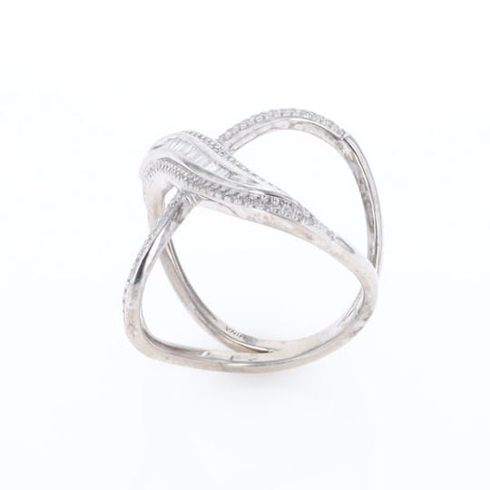 Dramatic Bypass Diamond Ring