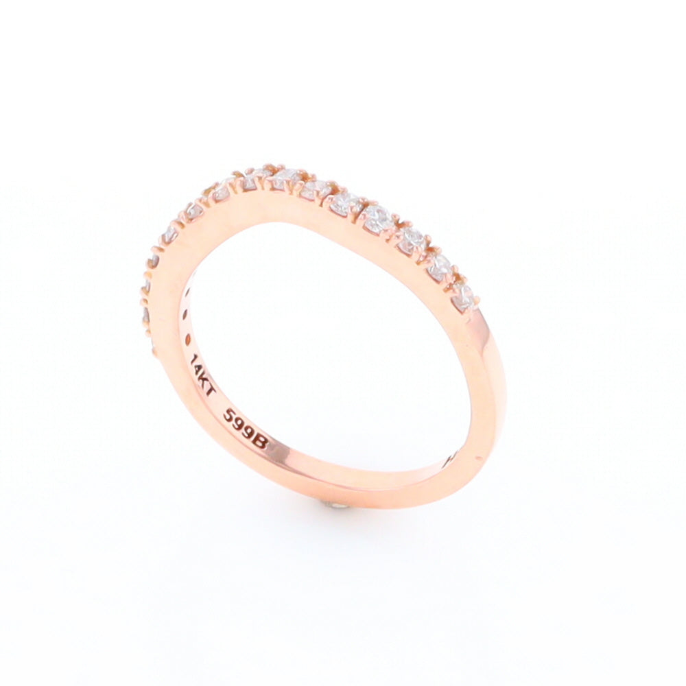 Rose Gold Diamond Wedding Band