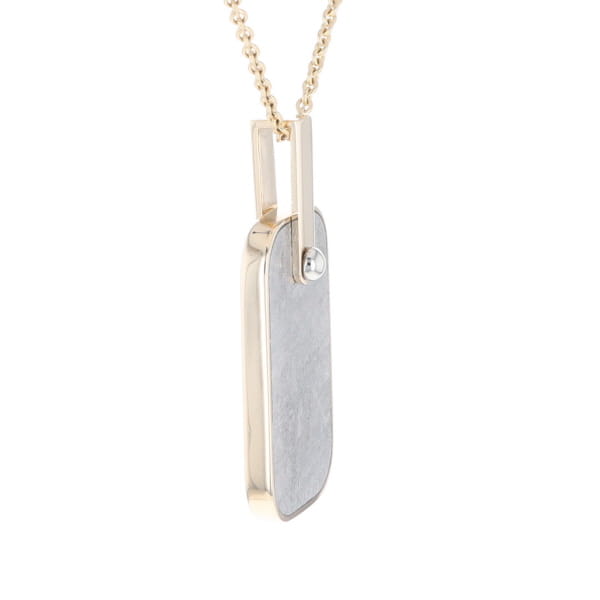 Meteorite Reversible Dog Tag Pendant