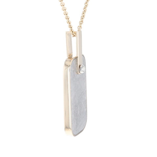 Meteorite Reversible Dog Tag Pendant