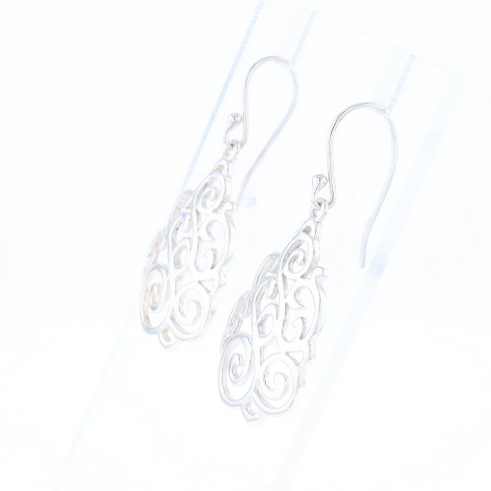 Drop Dangle Swirl Fishhook Earrings