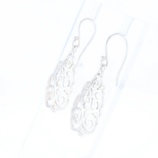 Drop Dangle Swirl Fishhook Earrings