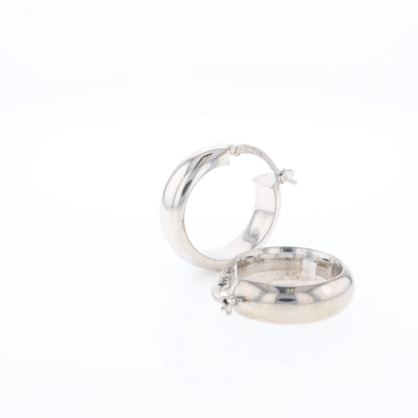 Hollow Round Tube Hoop Earrings