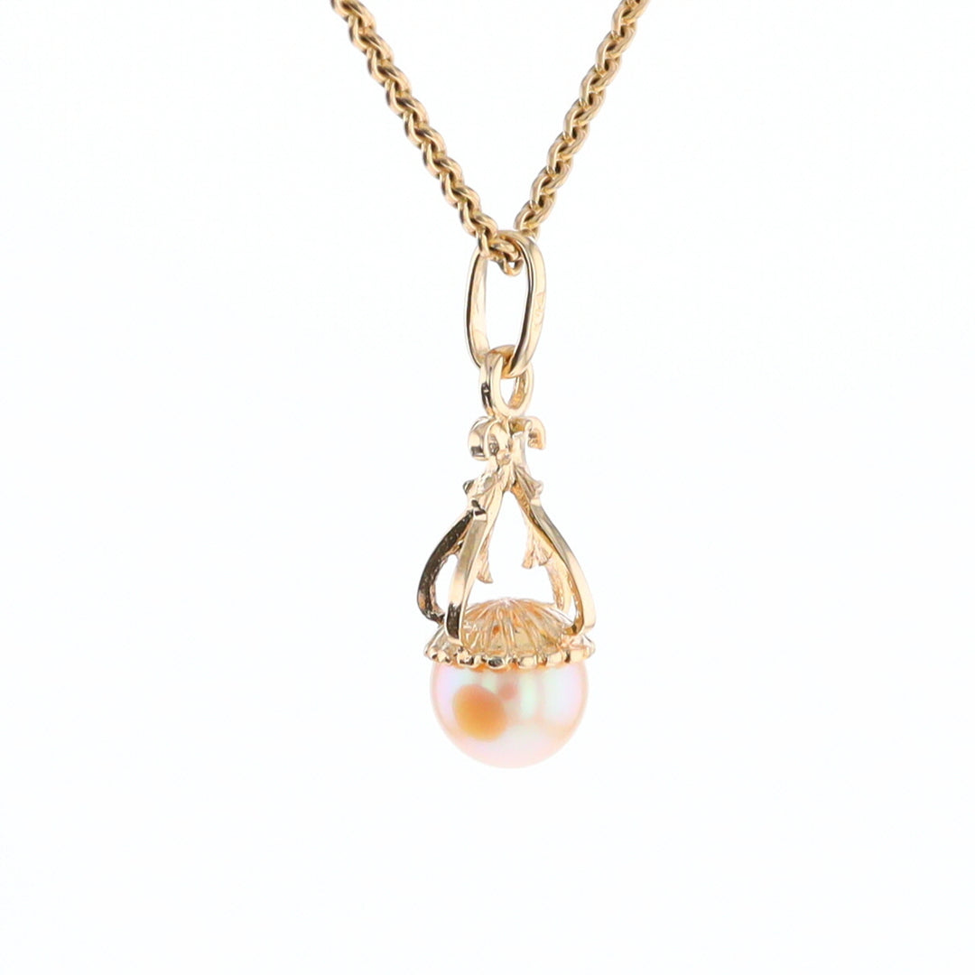 Swirl Chandelier Pearl Pendant