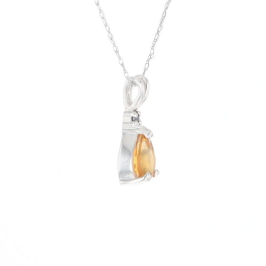 Citrine Pear Pendant