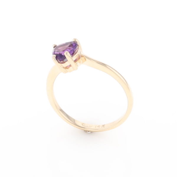 Heart Amethyst Ring