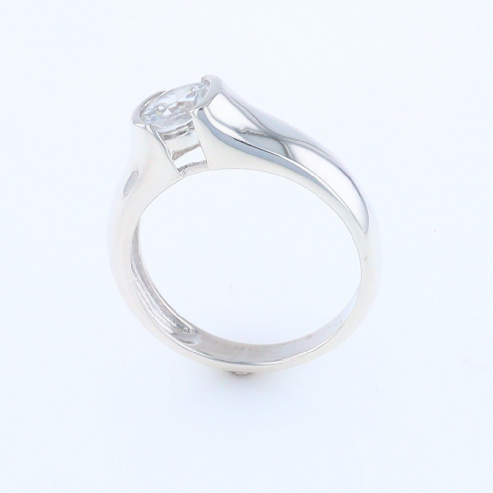 Cubic Zirconia Solitaire Ring