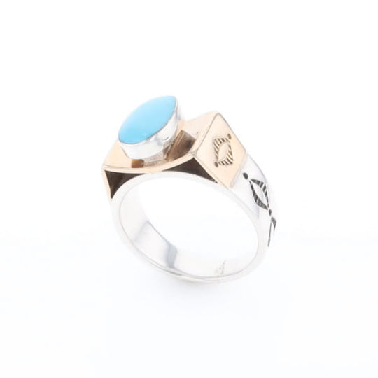 Bezel Set Turquoise Ring