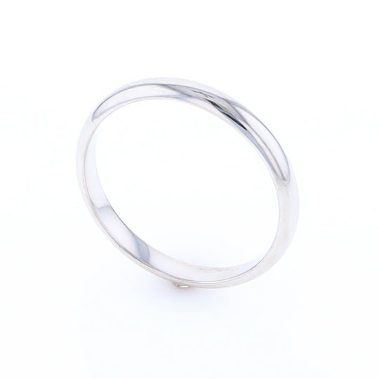 White Gold Standard Fit Wedding Band