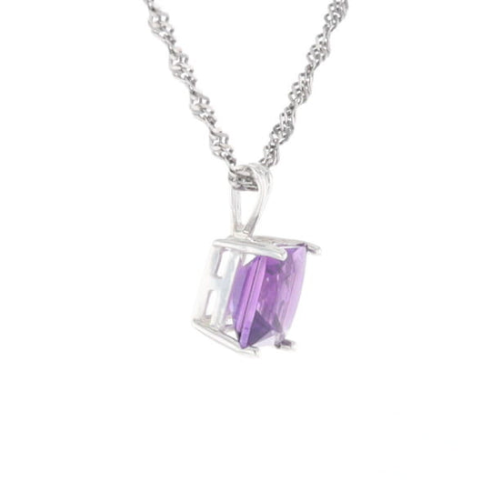 Amethyst Solitaire Pendant