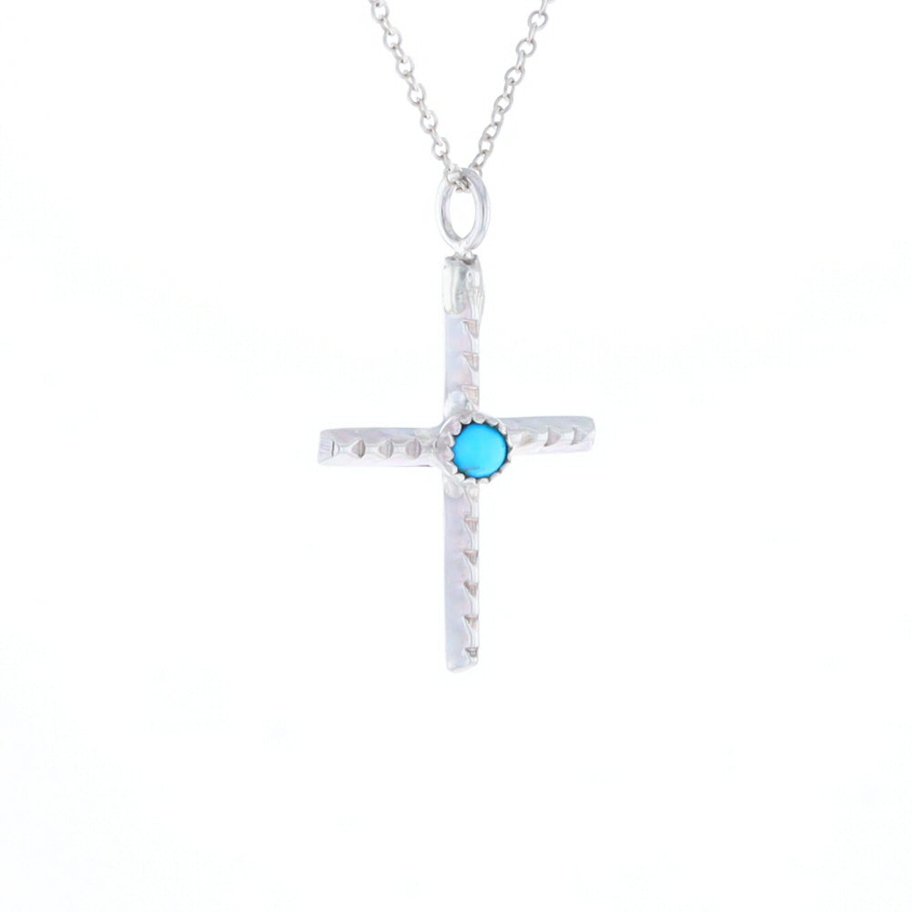 Native Turquoise Cross Necklace