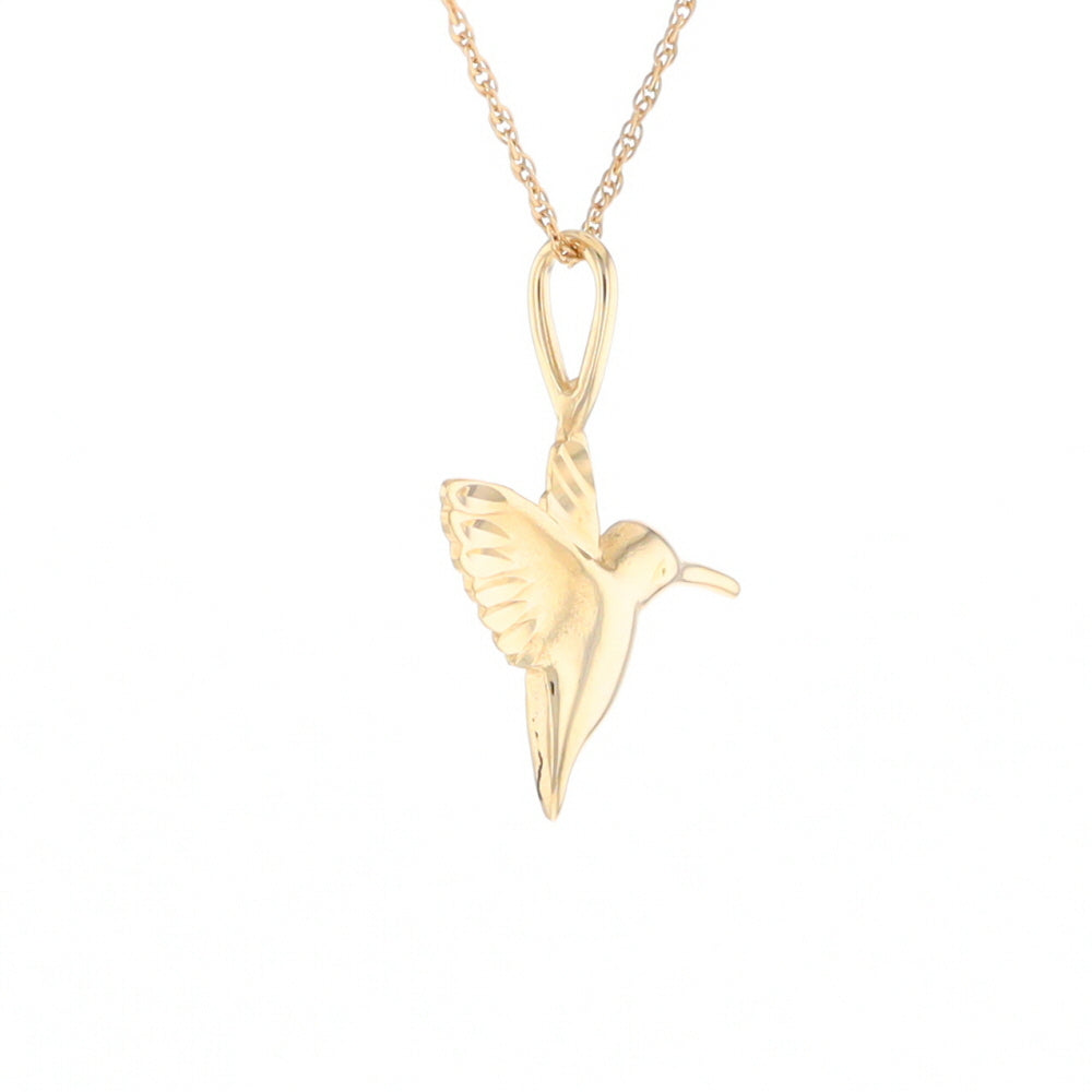 Gold Hummingbird Charm