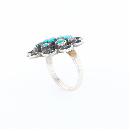 Turquoise Flower Ring