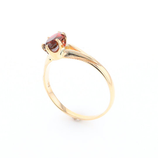 Oval Solitaire Tourmaline Ring