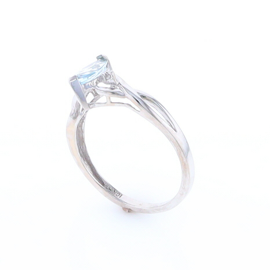 Marquise Blue Topaz Ring