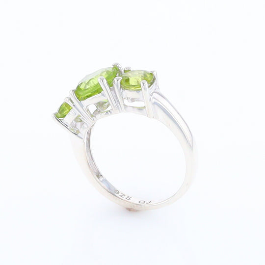 Three Peridot Ring