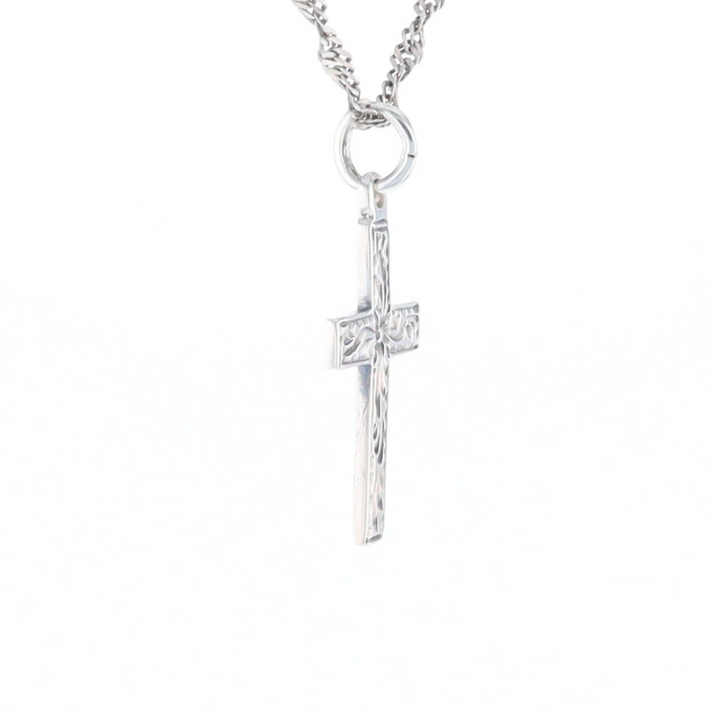 Floral Vine Cross Pendant