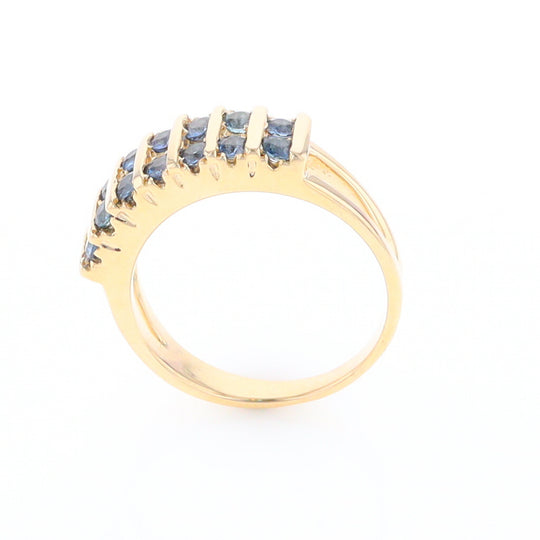 Channel Set Sapphire Ring