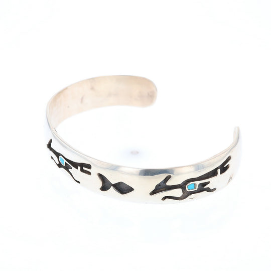 Road Runner and Arrowhead Sterling Silver Cuff