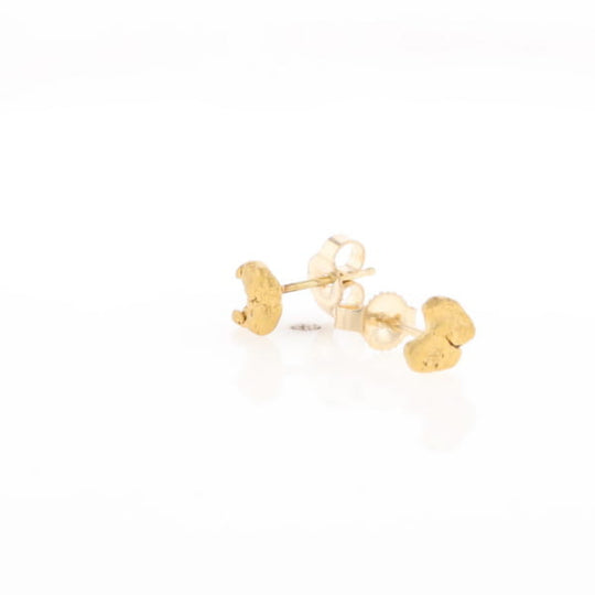 Natural Gold Nugget Earrings