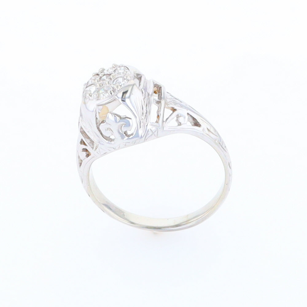 Vintage Cluster Diamond Ring