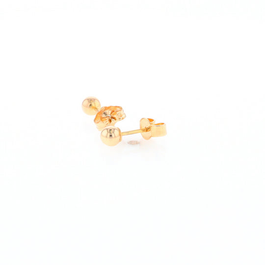 Gold Ball Stud Earrings