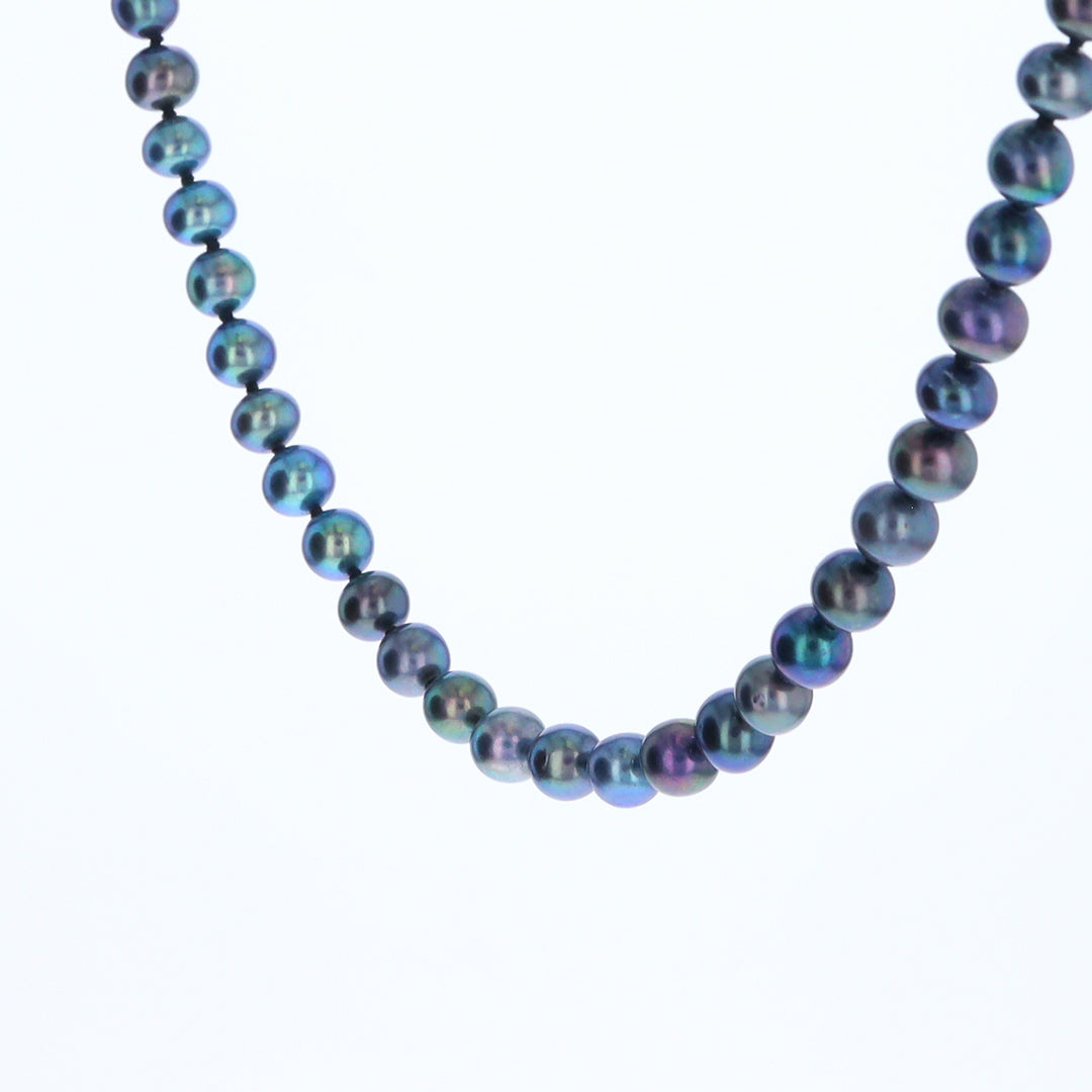 Cultured Tahitian Blue Pearl Strand Necklace