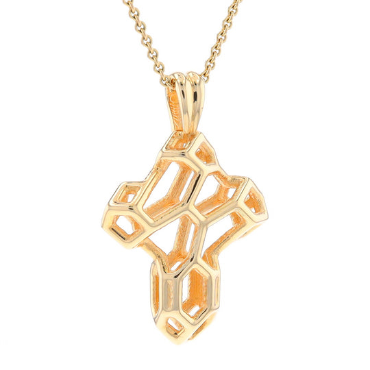 Voronoi Cross Pendant