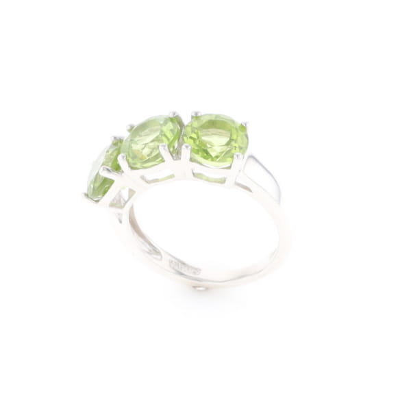 Triple Peridot Ring