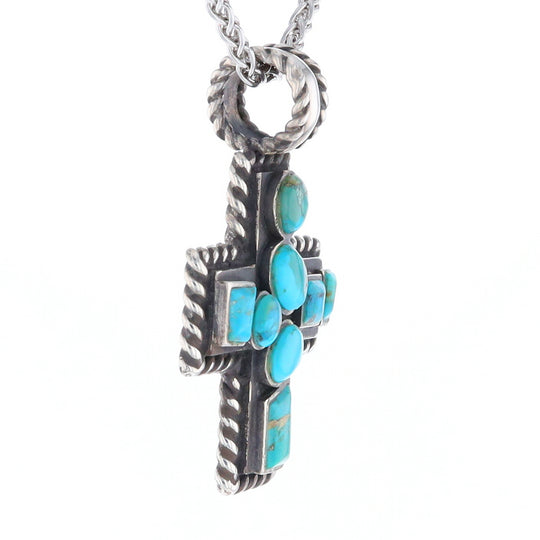 Turquoise Cross Pendant