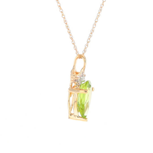 Pear-Shaped Peridot Necklace